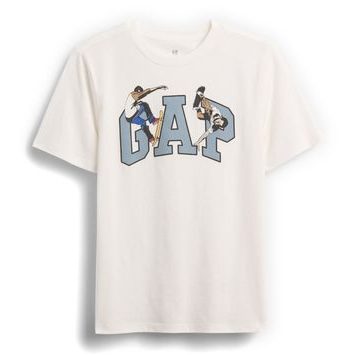 GAP 817488-02 Dětské tričko s logem Bílá