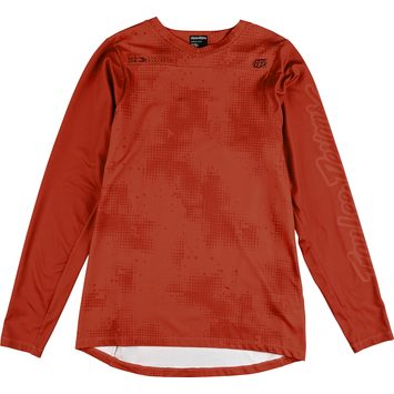 TROY LEE DESIGNS LS JERSEY SKYLINE CHILL SCATTERED FIRE ORANGE