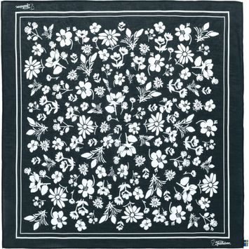 FJÄLLRÄVEN Fjällblomster Bandana Dark Navy