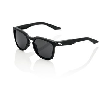100% HUDSON, Soft Tact Black - Smoke Lens