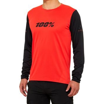 100% RIDECAMP Long Sleeve Jersey Red/ Black