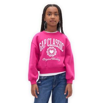 GAP 813106-02 Dětská mikina VintageSoft Růžová