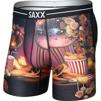 SAXX VOLT BREATHABLE MESH BB, Disco Fries-Maroon