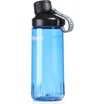 SOURCE ACT-Tritan single wall 0.70 L - Clickseal Bayou Blue strap Triangles Blue