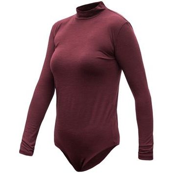 SENSOR MERINO AIR dámské body dl.rukáv port red