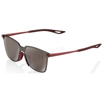 100% LEGERE SQUARE - Soft Tact Crimson - HiPER Silver Mirror Lens
