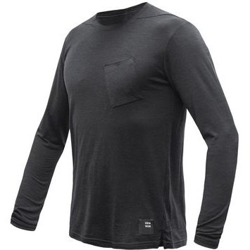 SENSOR MERINO AIR traveller pánské triko dl.rukáv černá