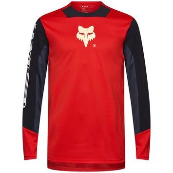 FOX Defend Ls Jersey Elevated Fluorescent Red