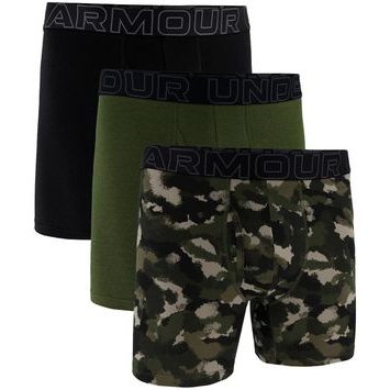 UNDER ARMOUR M UA Perf Cotton Nov 6in (3ks) zelená