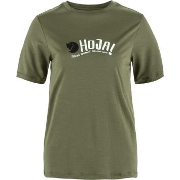 FJÄLLRÄVEN Hoja Wool T-shirt W Laurel Green