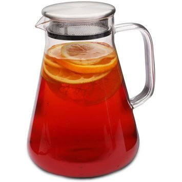 WEIS Konvice na čaj, nerez / borosilikátové sklo, 1,2 l