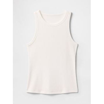 GAP Žebrovaný top Bílá