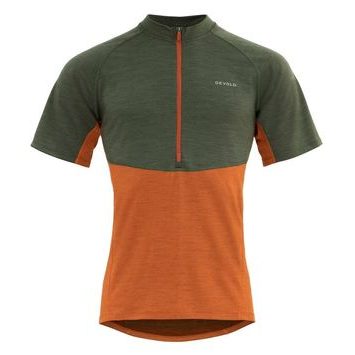 DEVOLD Standal Merino Tee Zip Neck Man, Flame