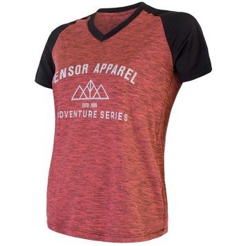 SENSOR CYKLO CHARGER dámský dres volný kr. rukáv, růžová/černá