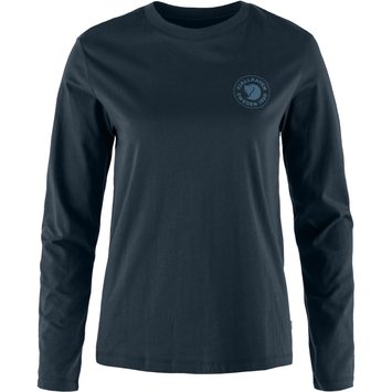 FJÄLLRÄVEN 1960 Logo T-shirt LS W Dark Navy