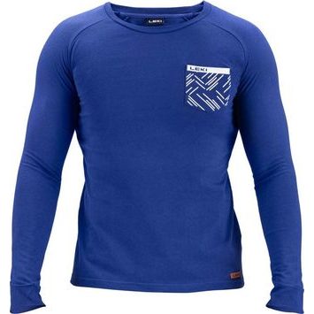 LEKI Longsleeve LEKI, dark denim-white
