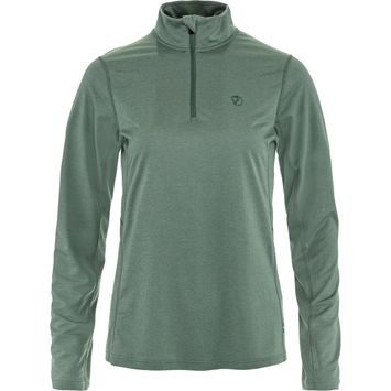 FJÄLLRÄVEN Abisko Day Hike Half Zip W Patina Green