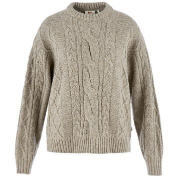 FJÄLLRÄVEN Övik Cable Knit W Fog