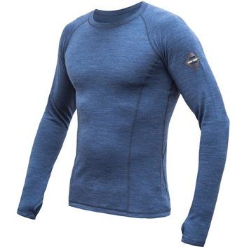 SENSOR MERINO BOLD pánské triko dl.rukáv cool blue