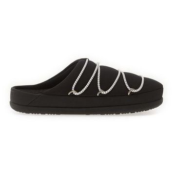 MOON BOOT SOFT SLIPPER, BLACK
