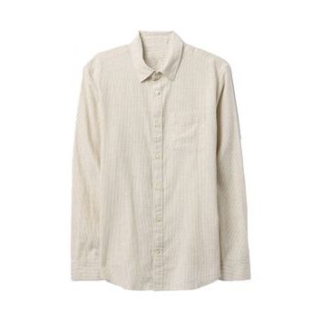 GAP Lněná košile Standard Fit Béžová