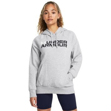 UNDER ARMOUR Rival Fleece Wordmark Hoodie GRY