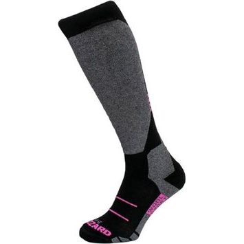 BLIZZARD Wool Sport ski socks, black/pink
