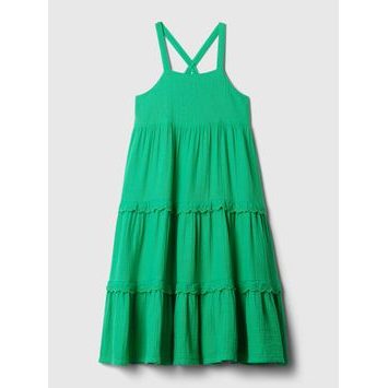 GAP 881268-01 Dívčí midi šaty Zelená