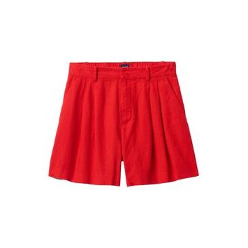 GAP Lněné kraťasy Červená