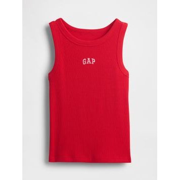 GAP Dětské žebrované tílko s logem Červená