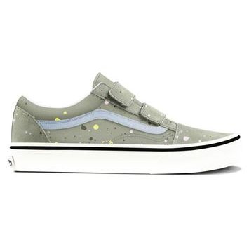 VANS Old Skool V PAINT SPLATTER Soft Sage