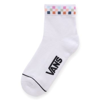 VANS WM PEEK-A-CHECK CREW 6.5-10 1PK ROSE SMOKE