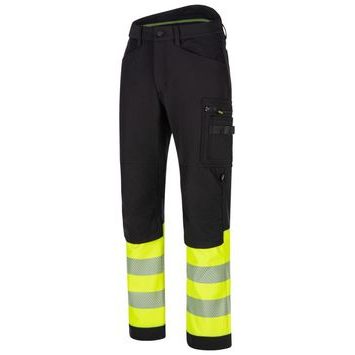 BENNON REFLECTOS Trousers black/yellow