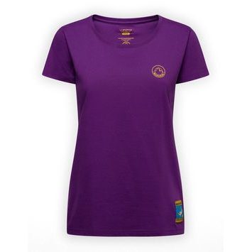 LA SPORTIVA Climbing on the Moon T-Shirt W Viola/Giallo