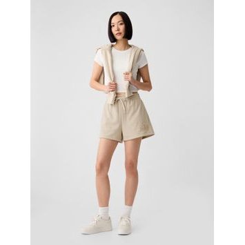 GAP 885588-04 Teplákové kraťasy s logem Béžová