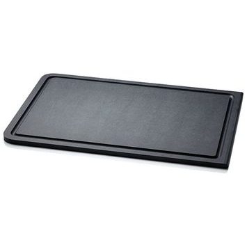 CONTINENTA Prkénko na krájení s odtokem 38,5 x 27 x 0,9 cm, šedý Duracore