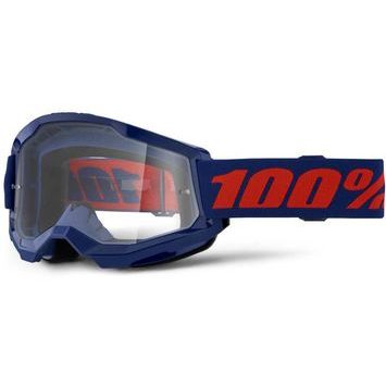 100% STRATA 2 Goggle Navy - Clear Lens