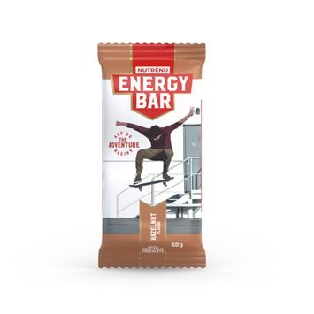 NUTREND Energy Bar, tyčinka, 60 g lískový ořech