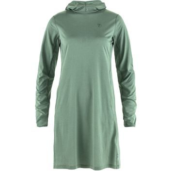FJÄLLRÄVEN Abisko Sun-hoodie Dress W Patina Green