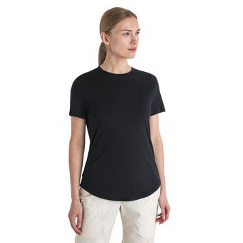 ICEBREAKER W Mer 125 Cool-Lite Sphere III SS Tee BLACK