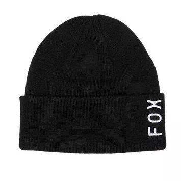 FOX W Wordmark Beanie, Black
