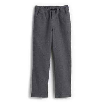 GAP 887334-01 Dětské kalhoty z lněné směsi Černá