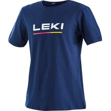 LEKI Logo T-Shirt LEKI Women, true navy blue-white