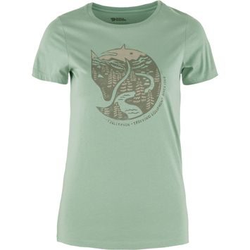 FJÄLLRÄVEN Arctic Fox Print T-shirt W Misty Green