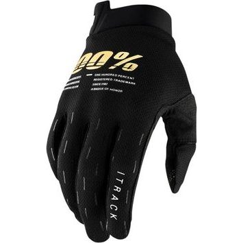 100% ITRACK Youth Gloves, Black