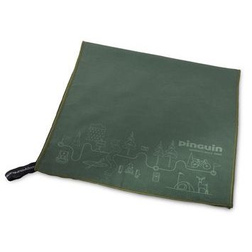 PINGUIN Micro towel Map Grey