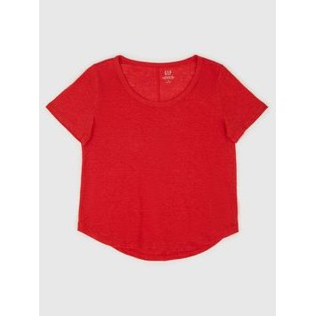 GAP 770012-02 Lněné tričko Červená