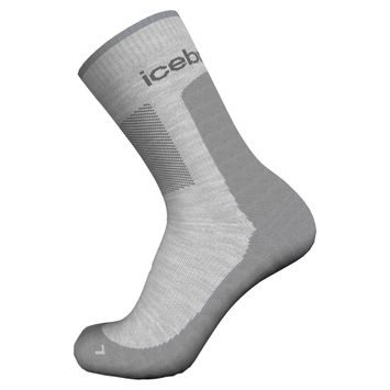 ICEBREAKER M Mer Hike+ Medium Crew BLIZZARD HTHR/ALLOY