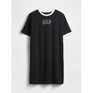 GAP Šaty s logem Černá