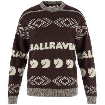 FJÄLLRÄVEN Fjällräven Jacquard Knit W Black Oak-Light Beige